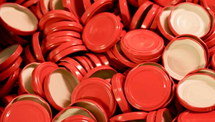 Couvercles de pots de recyclage