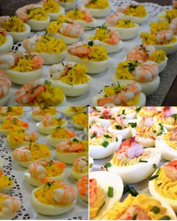 Oeufs Mimosa aux Crevettes