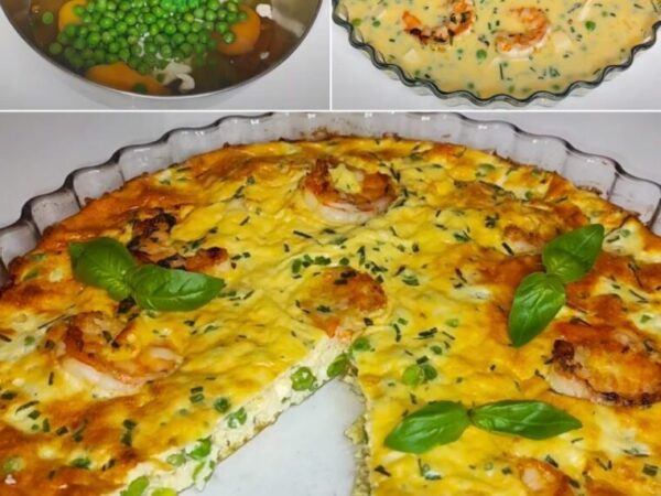 Omelette aux crevettes et petits pois : la recette d&rsquo;un plat marin savoureux