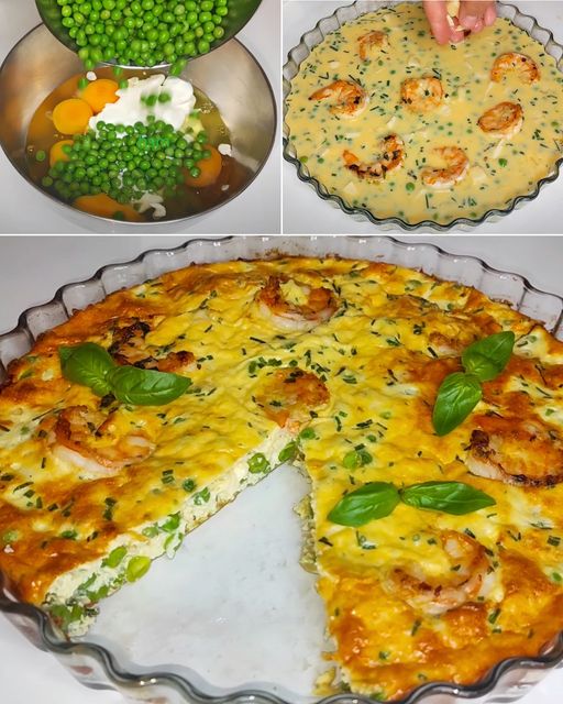 Omelette aux crevettes et petits pois : la recette d’un plat marin savoureux
