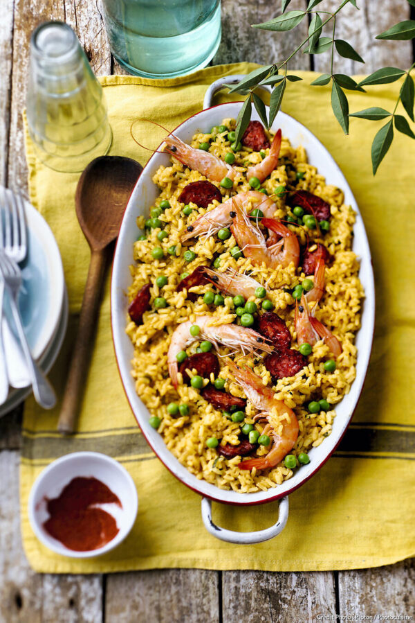 Paella facile et rapide