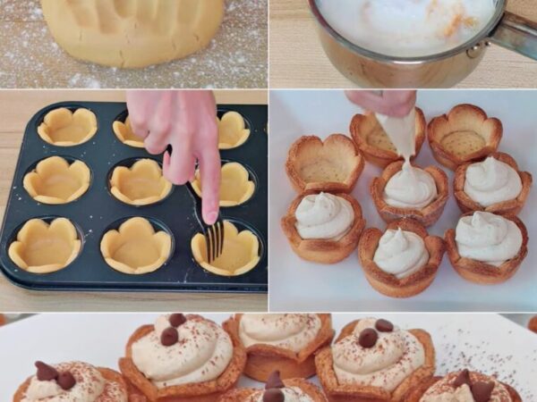 Paniers de sablés au tiramisu : le dessert qui met l’eau à la bouche et dont tout le monde raffole