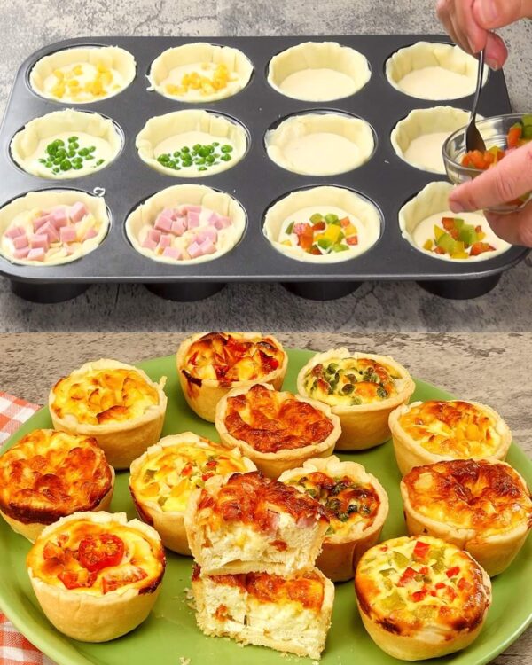 Paniers  feuilletée : pour un apéritif super délicieux prêt en un rien de temps