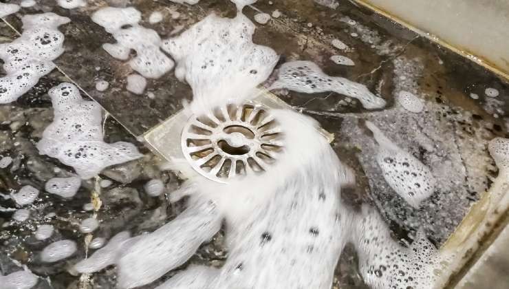 Évacuation de la douche