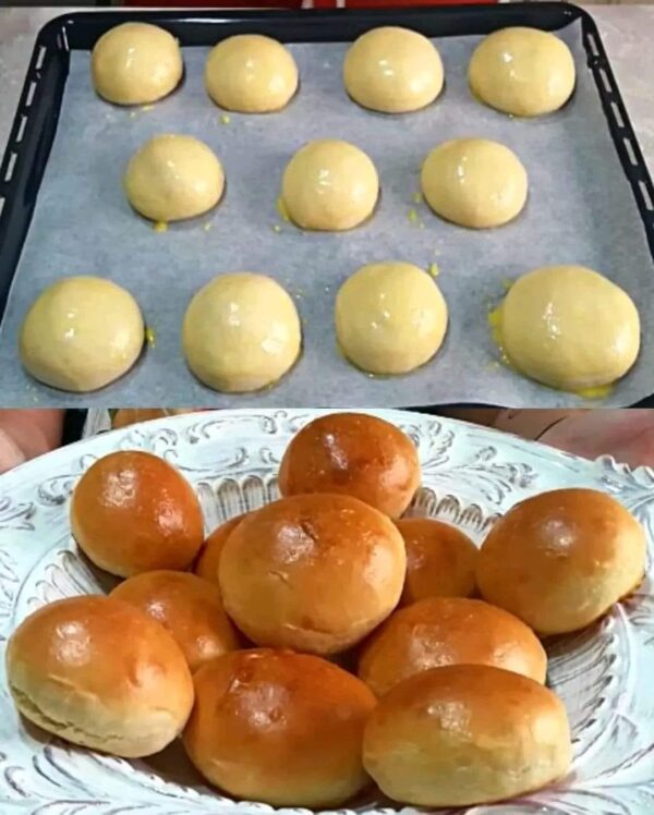 Petits Pains au Lait Frais Tièdes Fait Maison