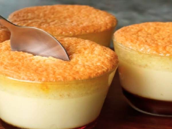 Petits flans gâteau dans des verres – sans lait concentré sans gélatine !