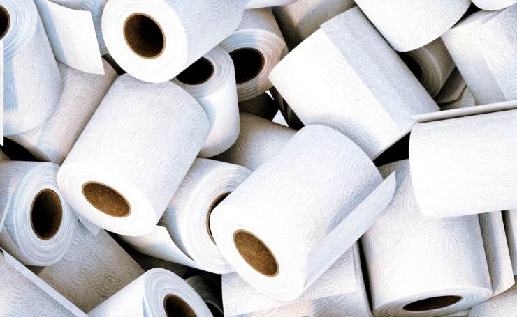 Rouleaux de papier toilette