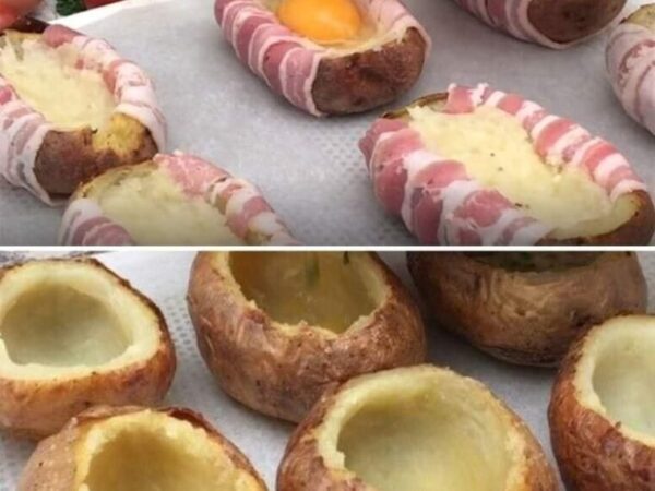 Pomme de Terre Croustillante à l’Œuf et Patate