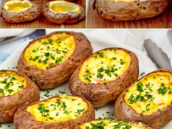 Pommes de terre au four farcies aux œufs : délicieuses et faciles à préparer