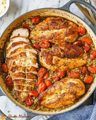 Poulet au Pesto Crémeux