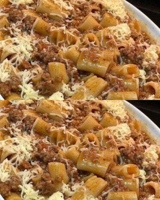 Pâtes au Boeuf Haché et Fromage