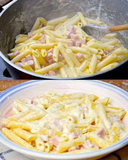 Pâtes au jambon et fromage : la recette crémeuse et savoureuse du plat principal