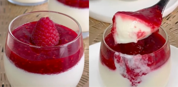 Pudding vanille et coulis de framboise : la recette d’un délicieux dessert à la cuillère