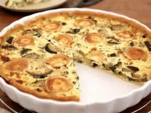 Quiche Courgette Chèvre depuis recettemoderne.com