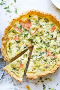 Quiche Saumon Poireaux depuis recettemoderne.com