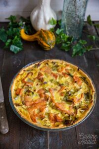 Quiche Saumon Poireaux depuis recettemoderne.com