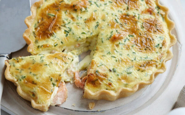 Quiche de saumon au poireaux :