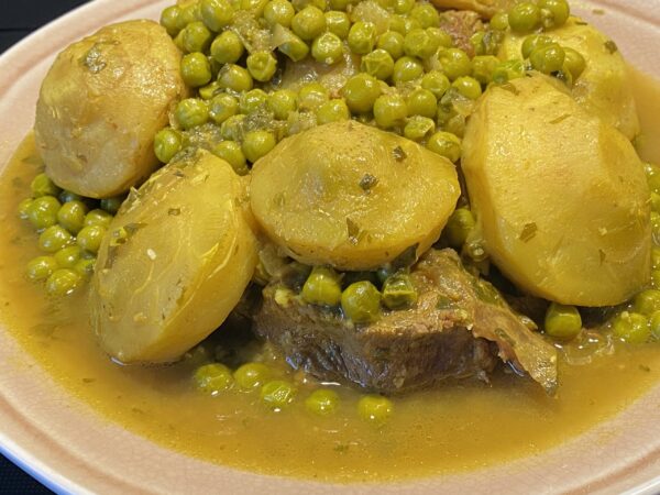 Ragout de Veau Petits pois et Cœur d&rsquo;Artichaut
