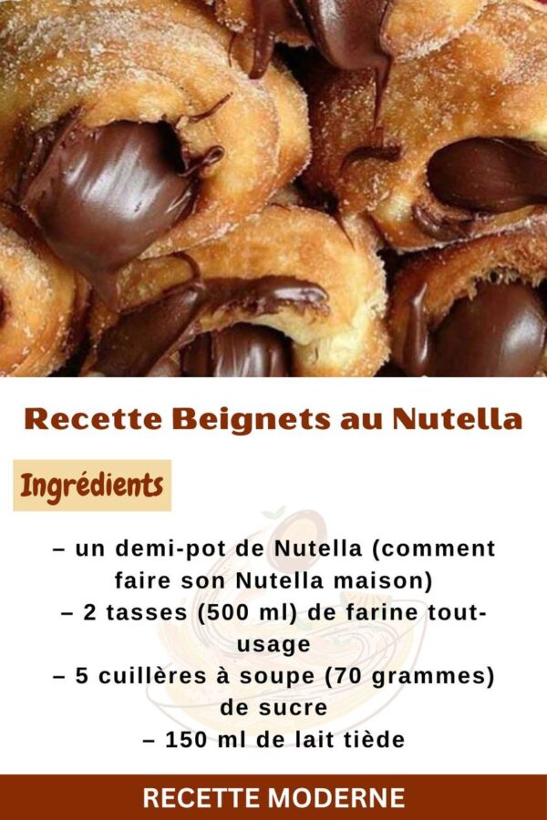 Recette Beignets au Nutella