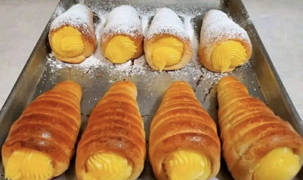 Recette de Cornets de Pâte Feuilletée Fourrés à la Crème Pâtissière