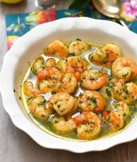 Recette de Crevettes sautées à l’ail.