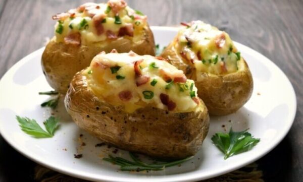 Recette de Patate au jambon et fromage