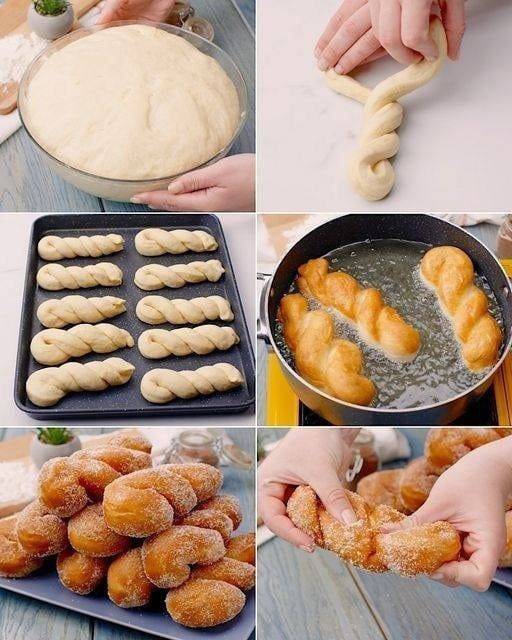 Recette de beignets torsadés