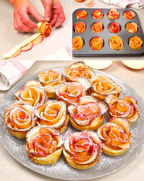 Recette de pommes roses