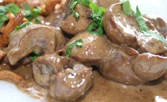 Rognons de Veau à la Crème au Calvados.
