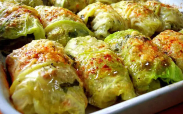 Rouleau de Chou Farcis au Riz