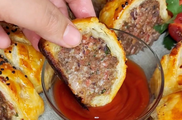 Rouleaux de pâte feuilletée à la viande hachée : il faut absolument essayer cette recette