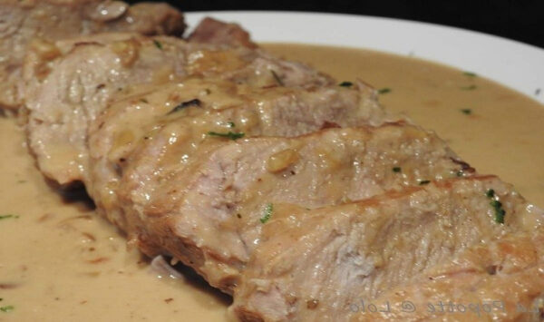 Rôti de porc au camembert