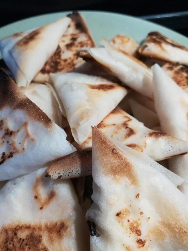 Samoussa au Saumon et à la Feta sans matière grasse