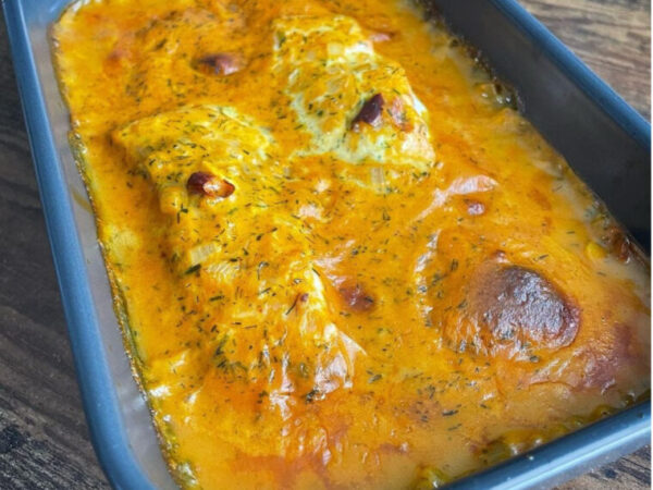 Saumon au four avec riz au curry