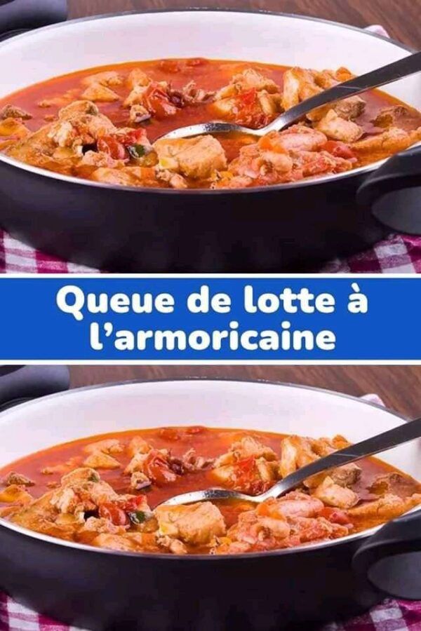 Savourez la délicieuse recette de Queue de lotte à l’Armoricaine – Un festin marin à ne pas manquer
