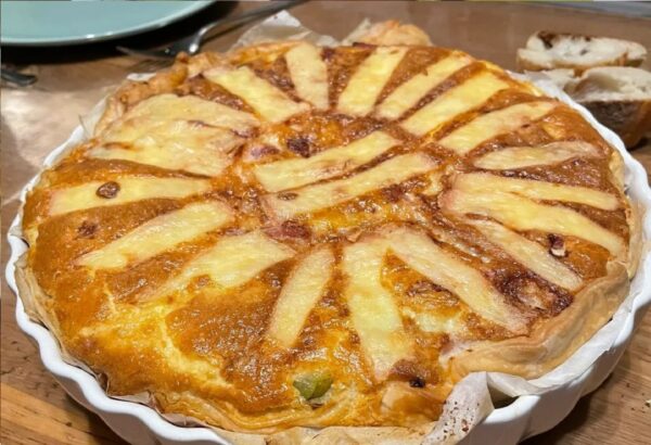 Tarte aux courgettes reblochon