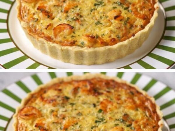 Tarte aux crevettes délicieusement simple et rapide | Recette savoureuse en quelques étapes