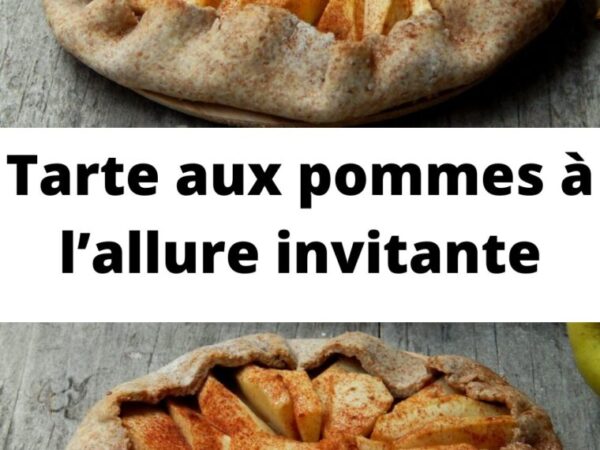 Tarte aux pommes à l’allure invitante
