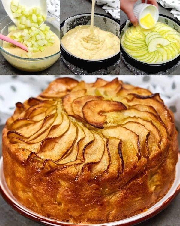 Tarte aux pommes moelleuse