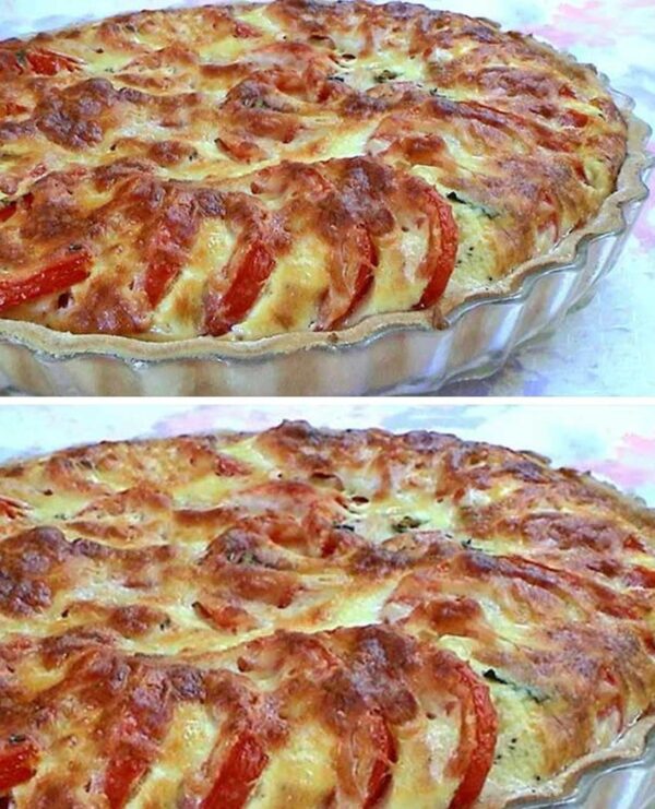 Tarte à la tomate et au basilic