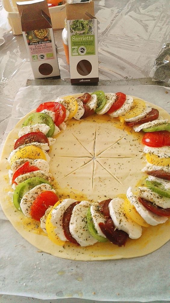 Tarte soleil tomates mozzarella – Oulala c&rsquo;est bon