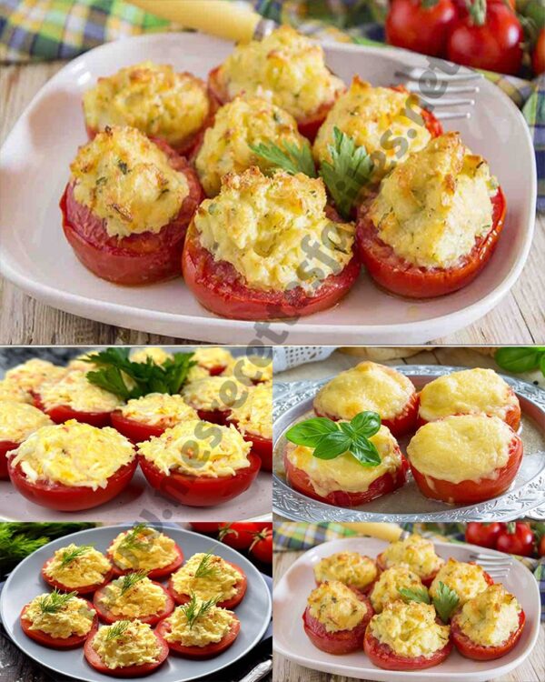 Tomates farcies au thon et aux pommes de terre