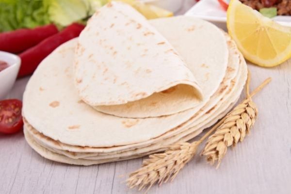 étapes pour préparer une tortilla de blé