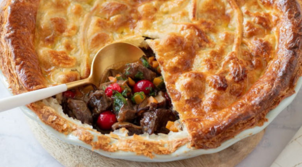 Tourte de boeuf aux canneberges
