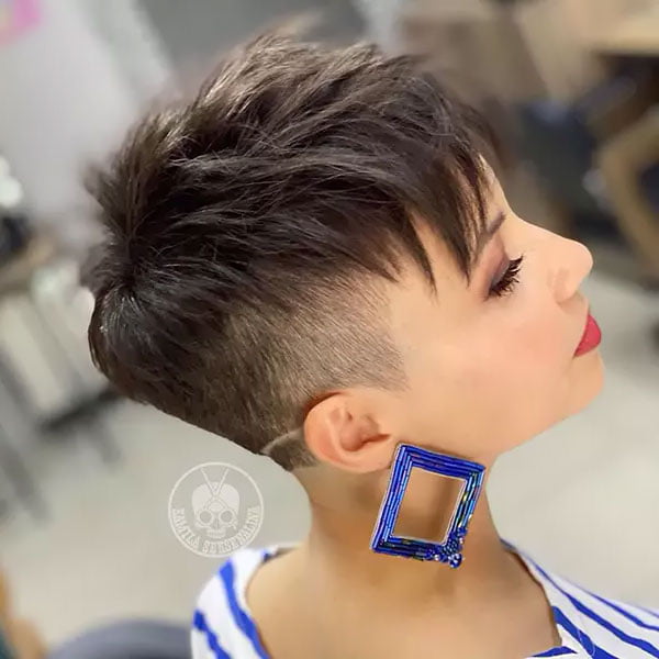 Short Spiky Hair With Bangs