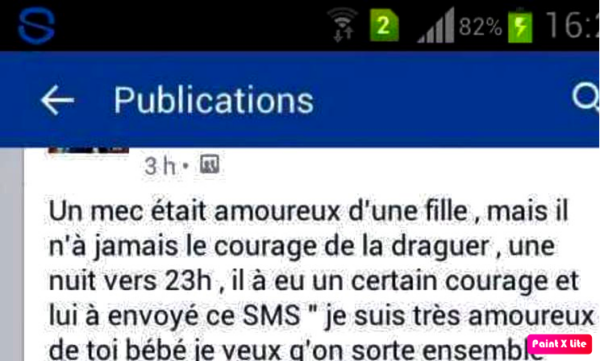 Un mec était amoureux d’une fille