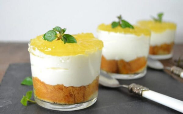 Verrines ananas et rhum