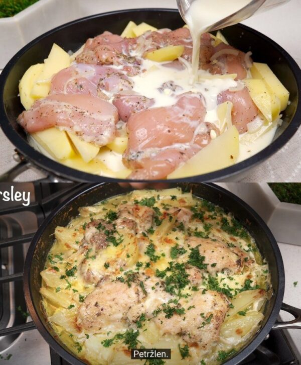 Vous ne savez pas comment préparer des cuisses de poulet ? Essayez cette recette parfaite avec de la crème et du fromage. NOUS LÉCHONS AUSSI NOS DOIGTS