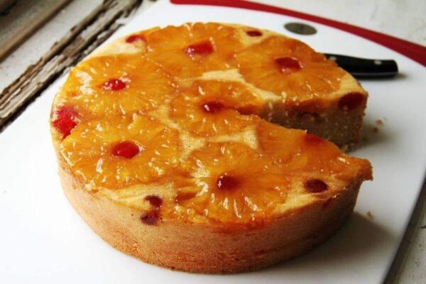 gâteau à l&rsquo;ananas caramélisé