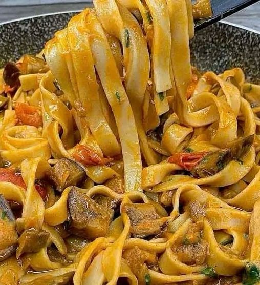 la délicieuse recette des pâtes aux aubergines et fromage